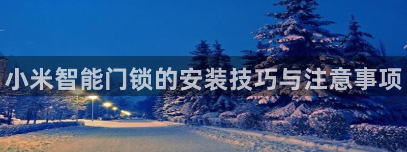 富联娱乐测速地址在哪查：小米智能门锁的安装技巧与注意事项