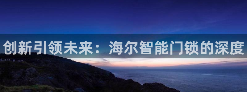 富联娱乐是什么公司：创新引领未来：海尔智能门锁的深度