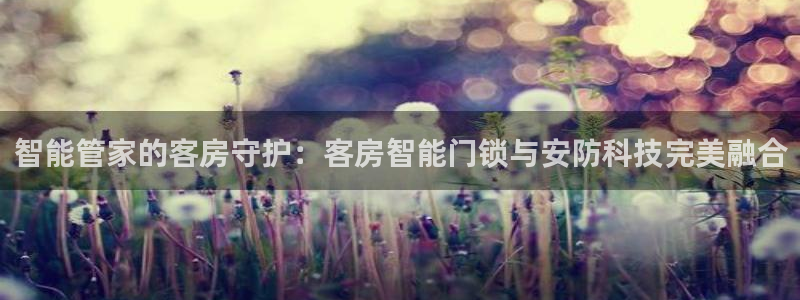 富联娱乐官网下载：智能管家的客房守护：客房智能门锁与安防科技