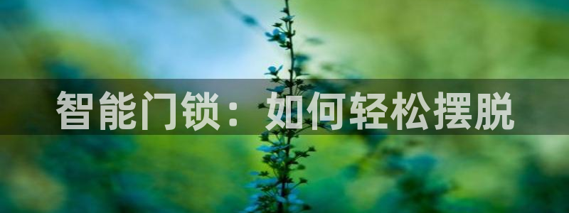 富联娱乐招商统判官333OO：智能门锁：如何轻松摆脱