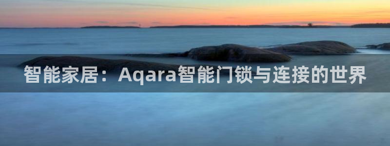 富联2娱乐元哥是谁：智能家居：Aqara智能门锁与连接的世界