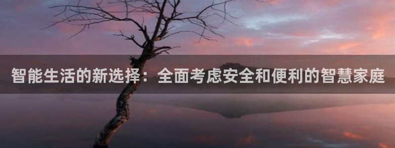 富联娱乐资讯官网：智能生活的新选择：全面考虑安全和便利的智慧