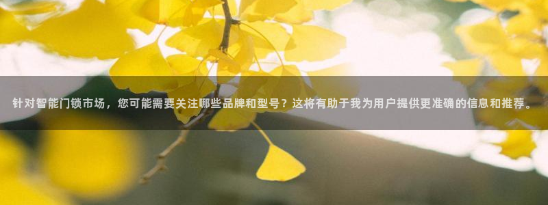 富联娱乐平台登录地址在哪里看：针对智能门锁市场，您可能需要关