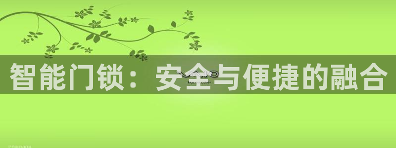 富联娱乐注册解判官333OO：智能门锁：安全与便捷的融合