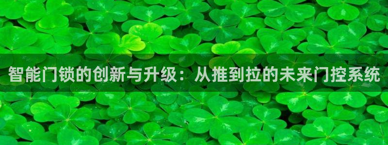 富联娱乐女团排名多少名：智能门锁的创新与升级：从推到拉的未来