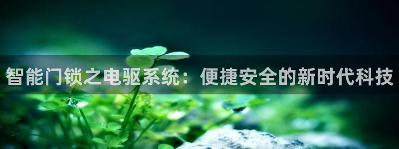 富联娱乐官方网站：智能门锁之电驱系统：便捷安全的新时代科技