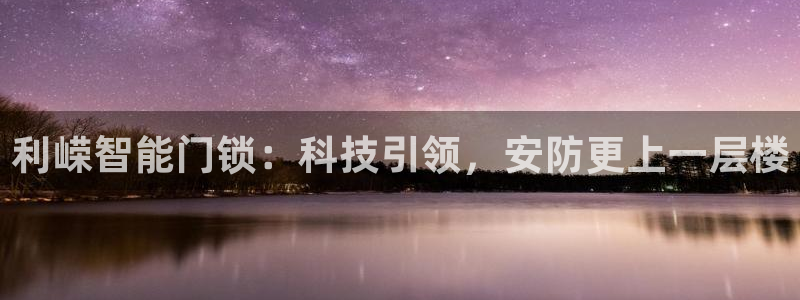 富联娱乐服务站地址：利嵘智能门锁：科技引领，安防更上一层楼